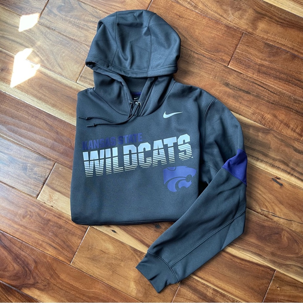 Nike Kansas State Wildcats On Field Dri Fit Sweatshirt Hoodie